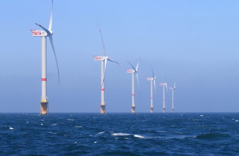 Turbina eolica da 6 MW nel mare del Nord