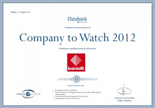 Baraclit riceve il premio “Company to Watch 2012″ nel settore dei prefabbricati