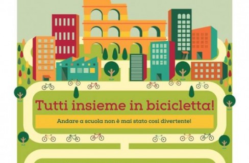 Tutti insieme a scuola in bici