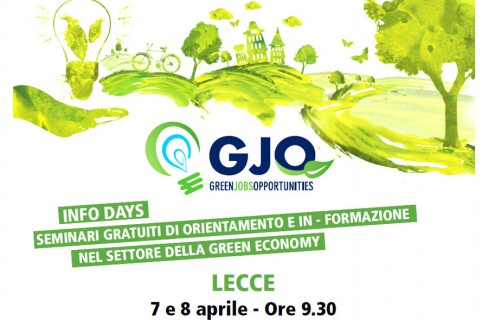 Il 7 e l’8 aprile i green jobs arrivano a Lecce