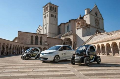 Dieci tour dell’Umbria con l’auto elettrica