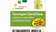 Costruire sostenibile nel Mediterraneo, se ne parla a Klimahouse Puglia